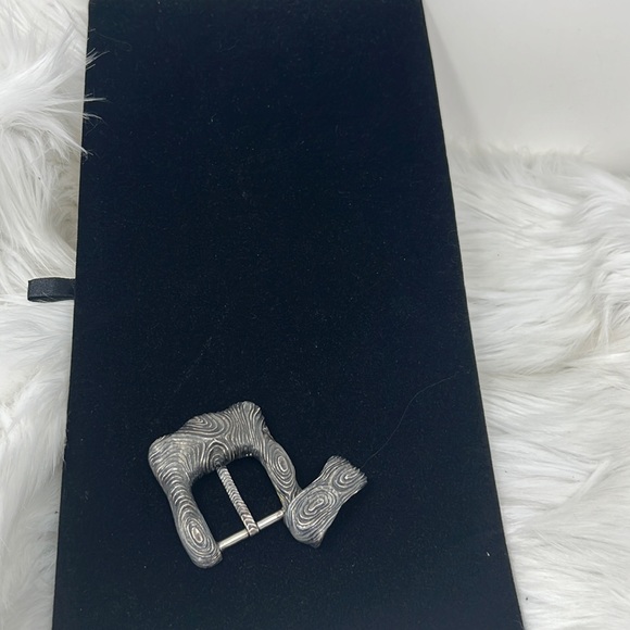 STEPHEN DWECK Signed STERLING SILVER BELT BUCKLE 108oz - Picture 3 of 9